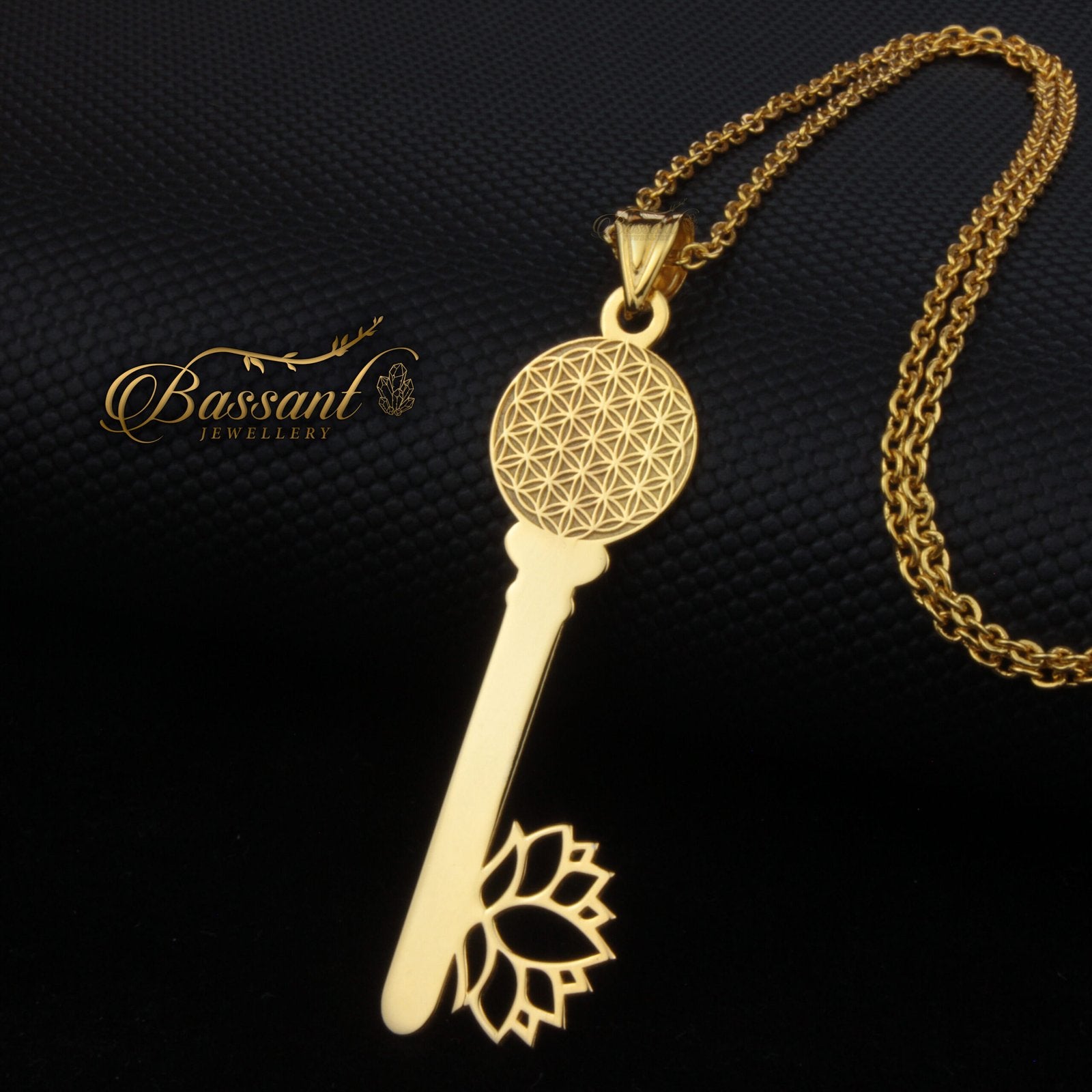 Flower of Life Key - Bassant Jewellery