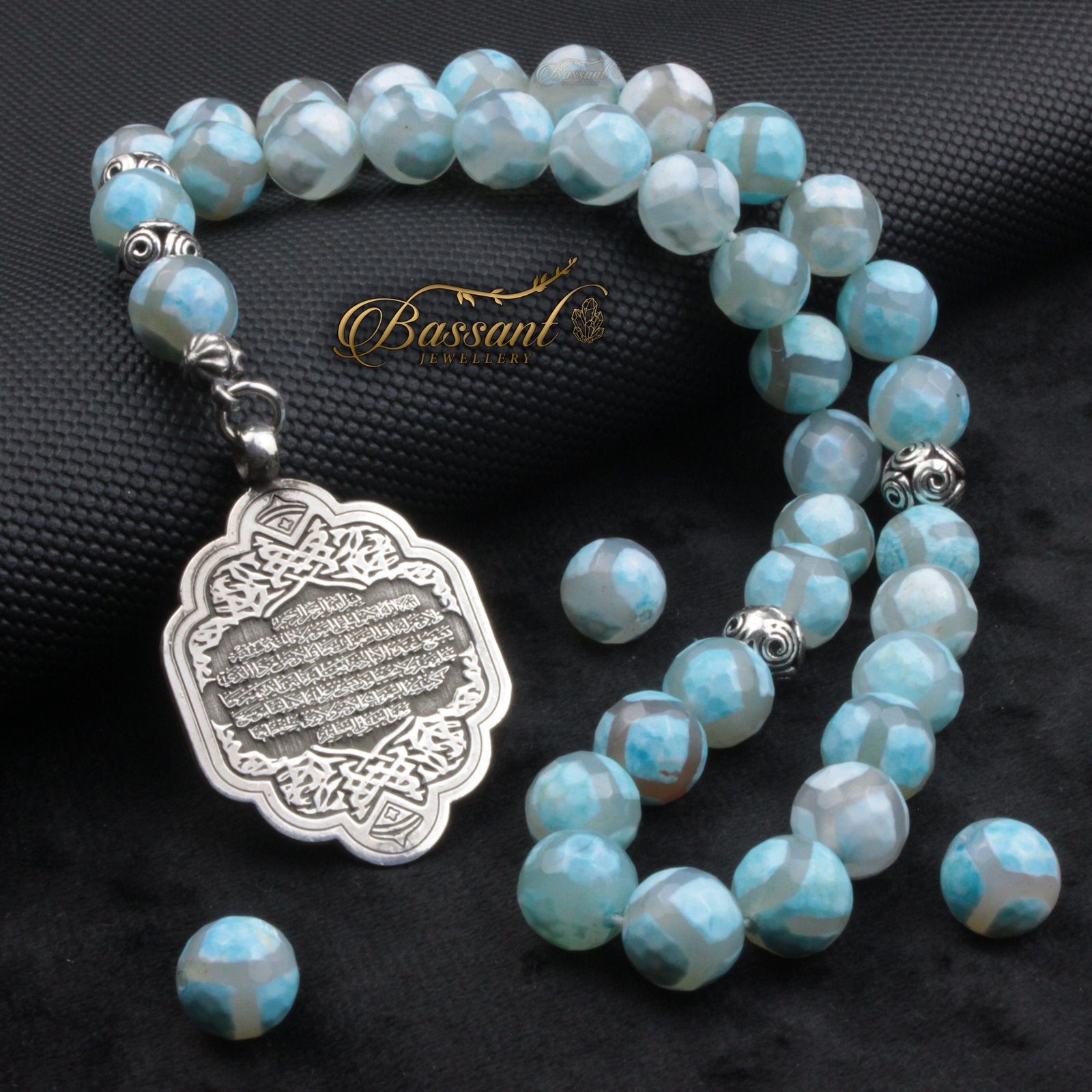 Tibetan Agate Rosary - Bassant Jewellery