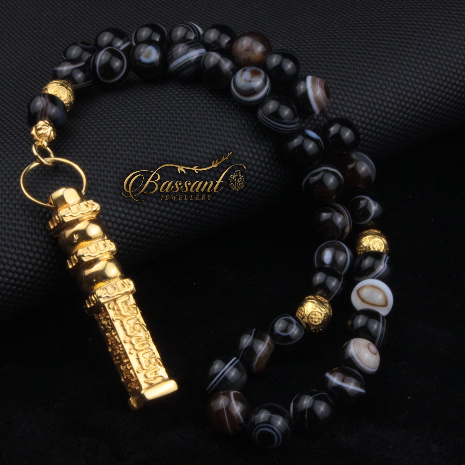 Suleiman Agate Rosary - Bassant Jewellery