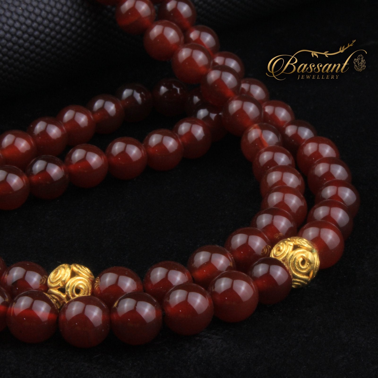 Red Agate Rosary - Bassant Jewellery