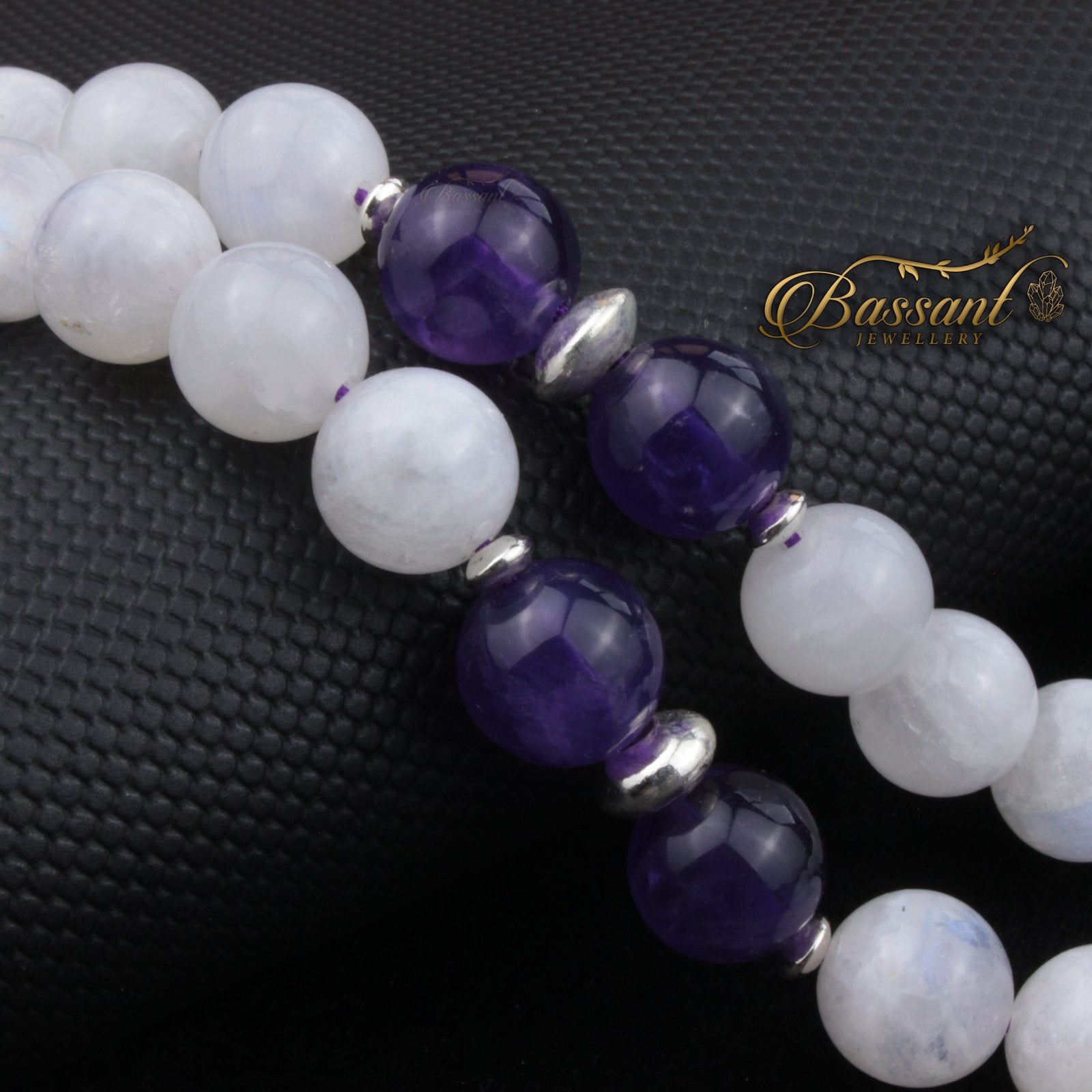 Moonstone & Amethyst Rosary