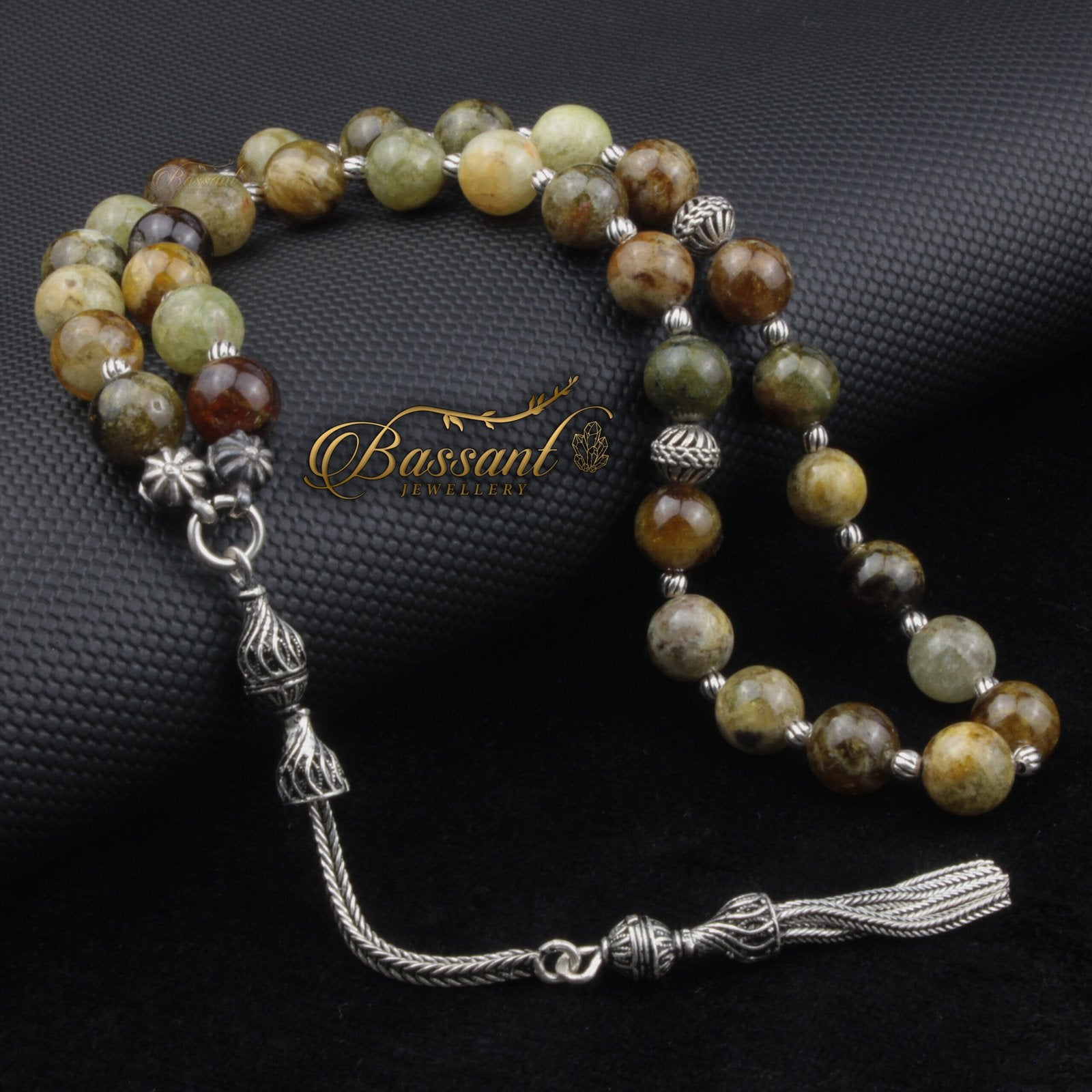 Topazolite Garnet Rosary - Bassant Jewellery