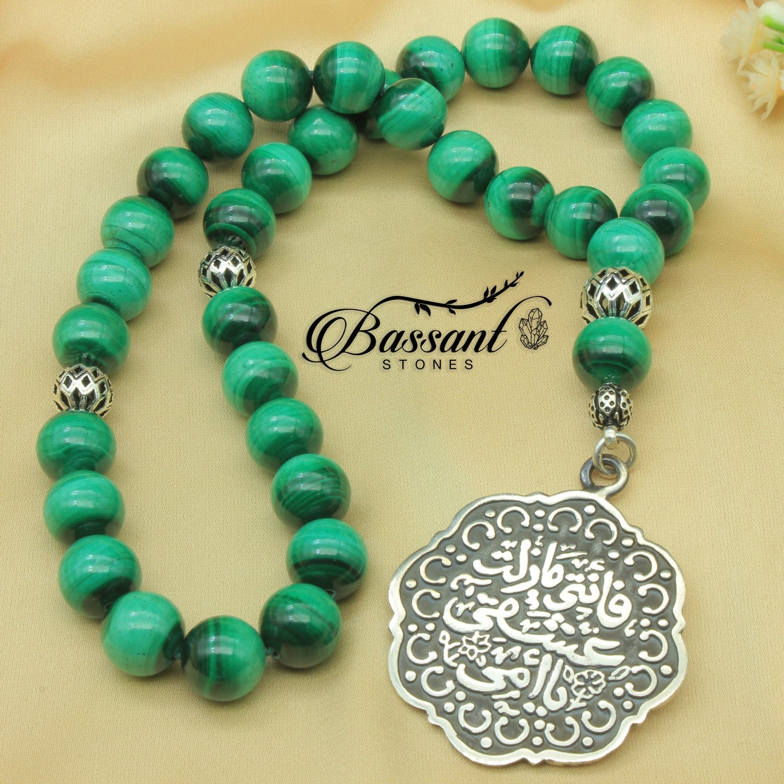 Malachite Rosary - Bassant Jewellery