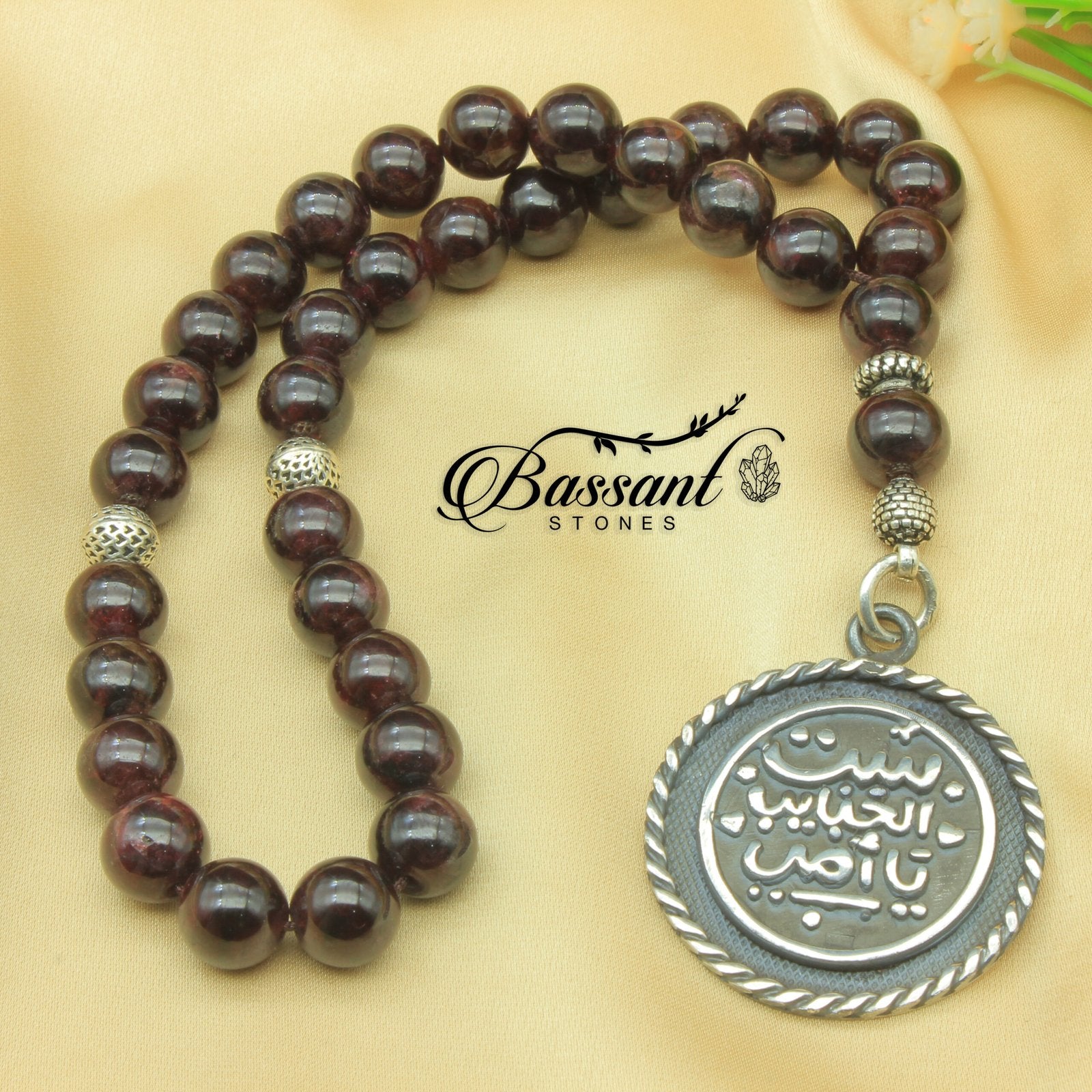 Garnet Rosary - Bassant Jewellery