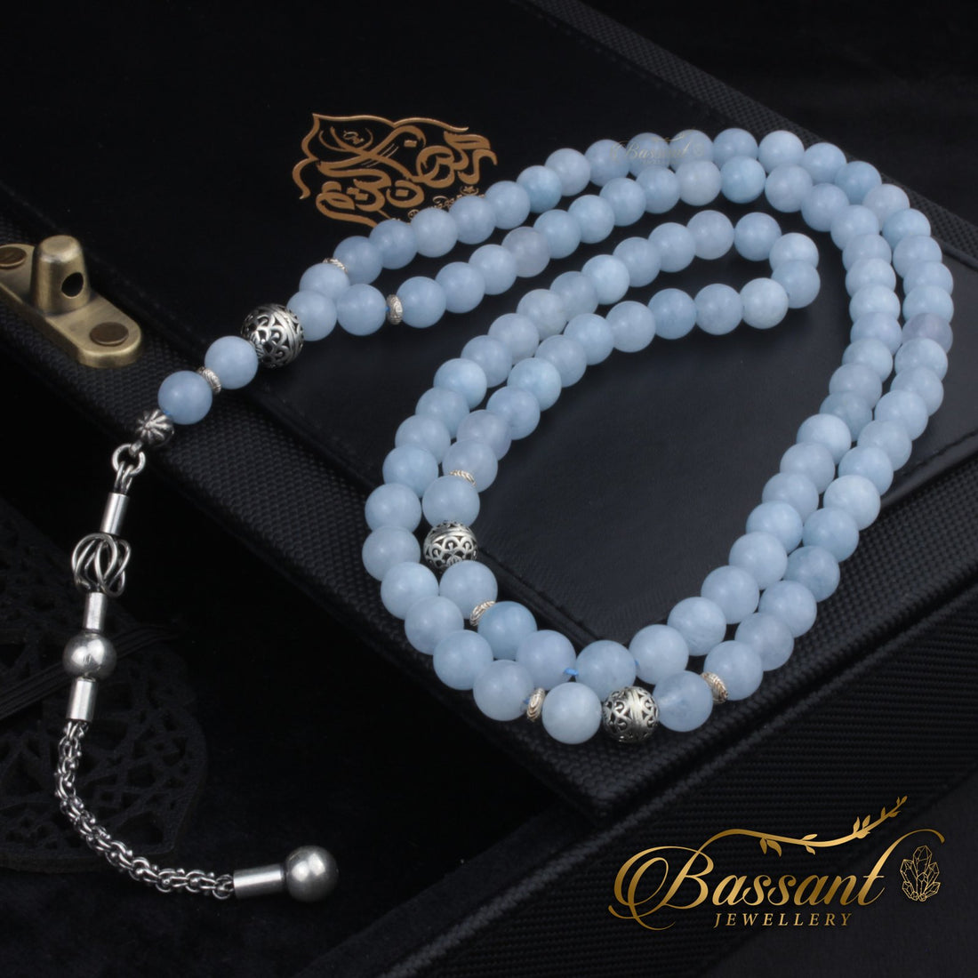 Sky blue Jade Rosary