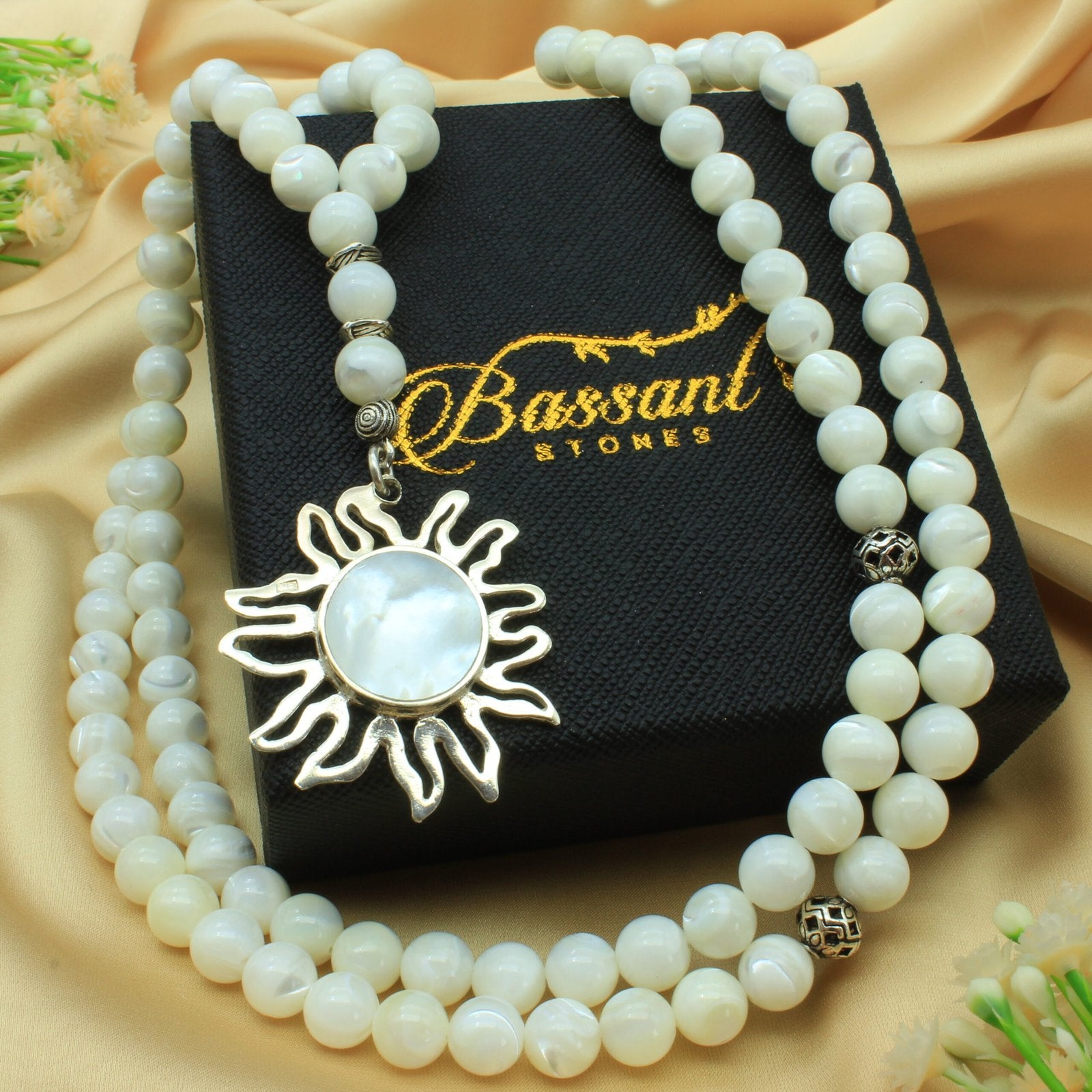 White Trochus Shell Rosary - Bassant Jewellery