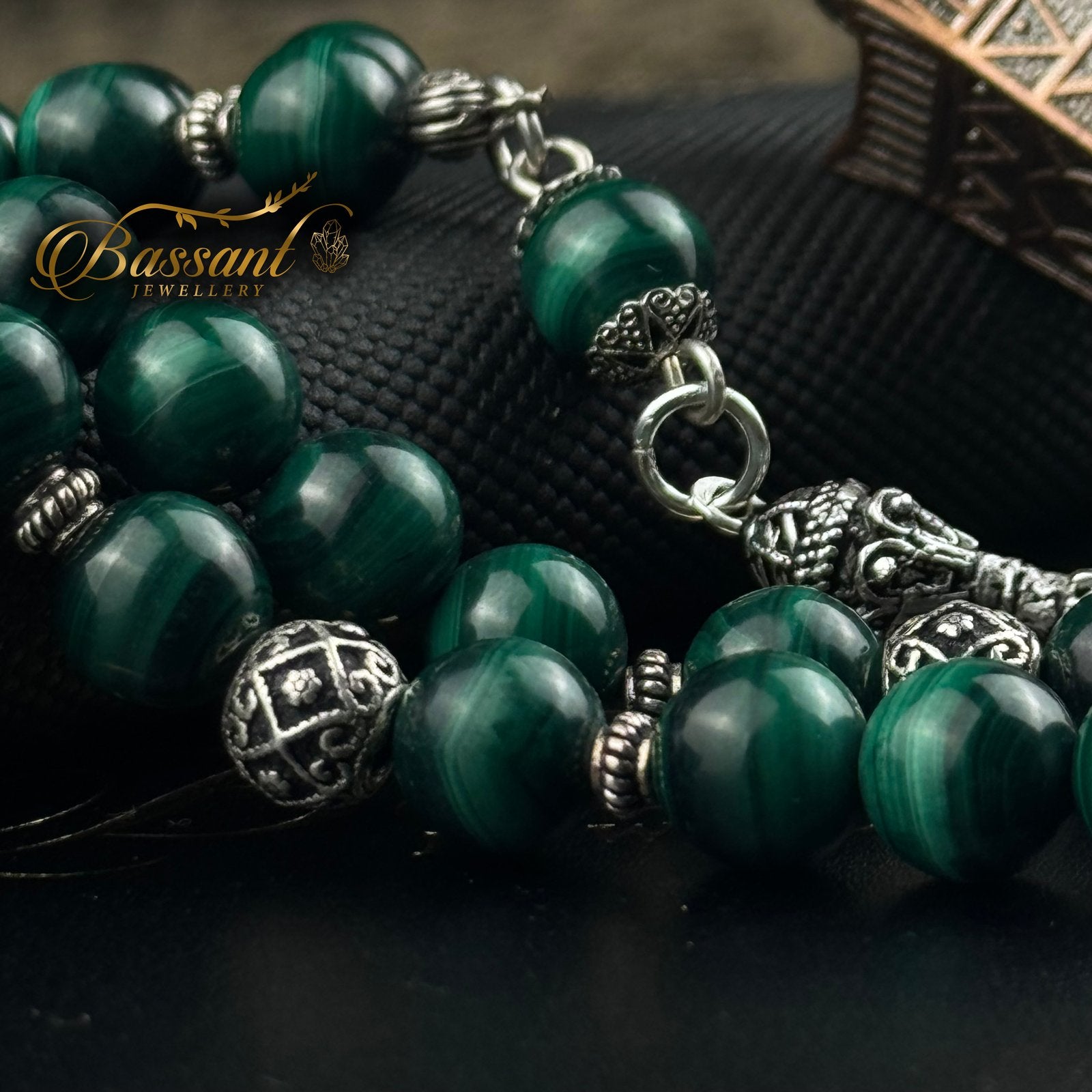 Malachite Rosary - Bassant Jewellery