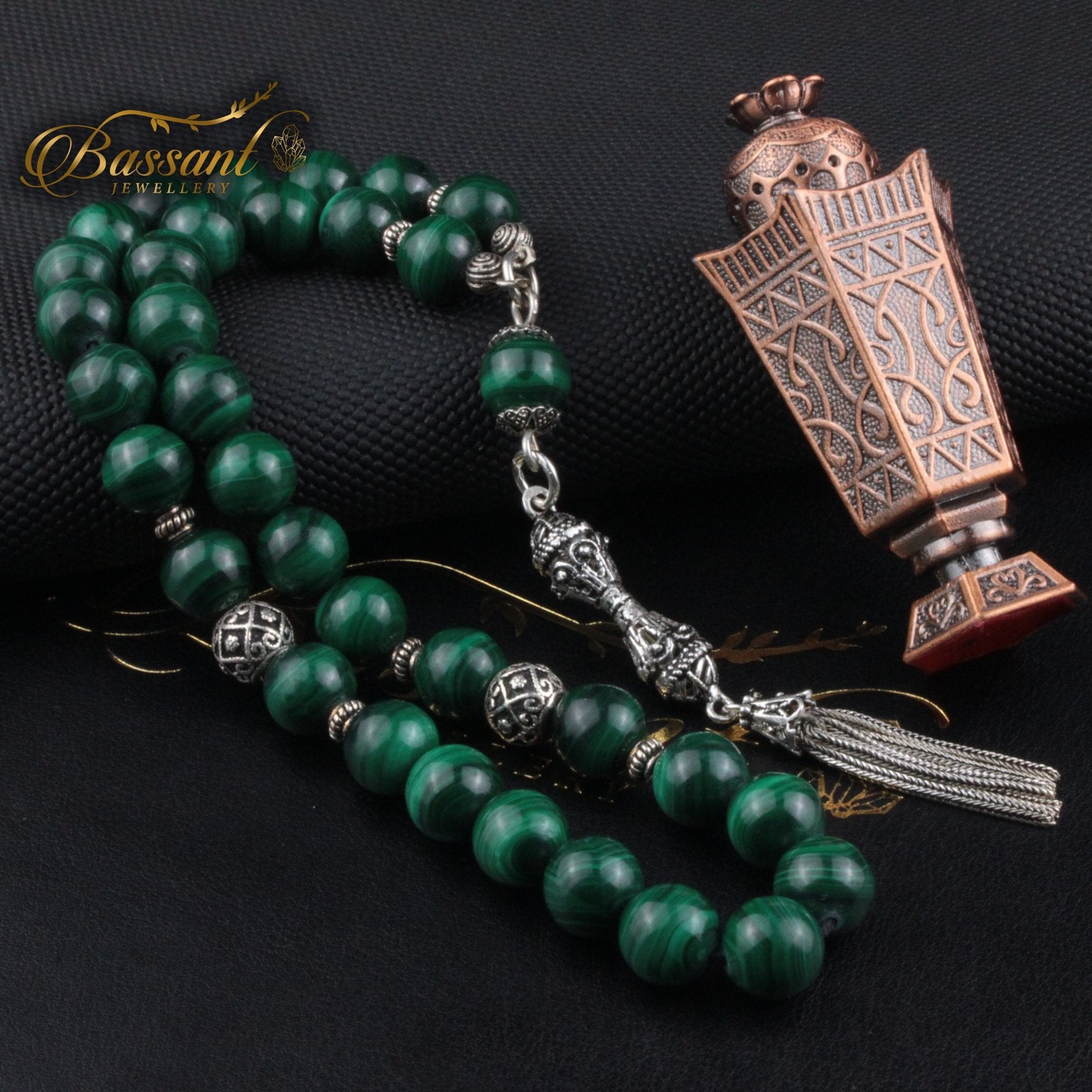 Malachite Rosary - Bassant Jewellery