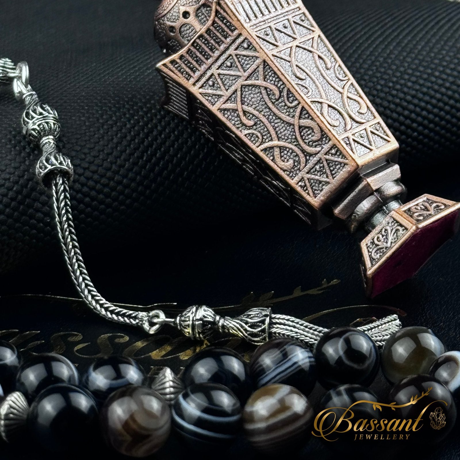 Suleiman Agate Rosary - Bassant Jewellery