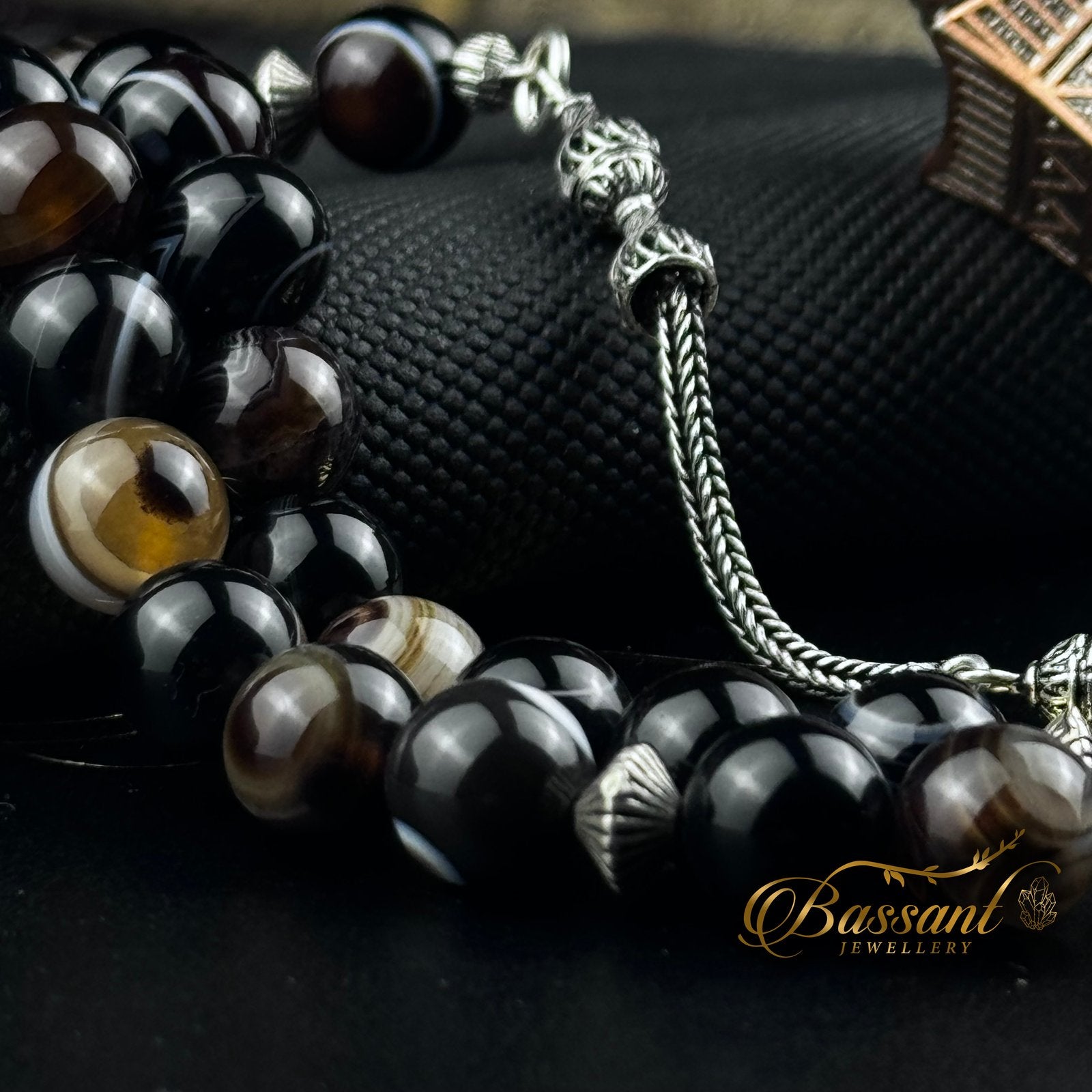 Suleiman Agate Rosary - Bassant Jewellery