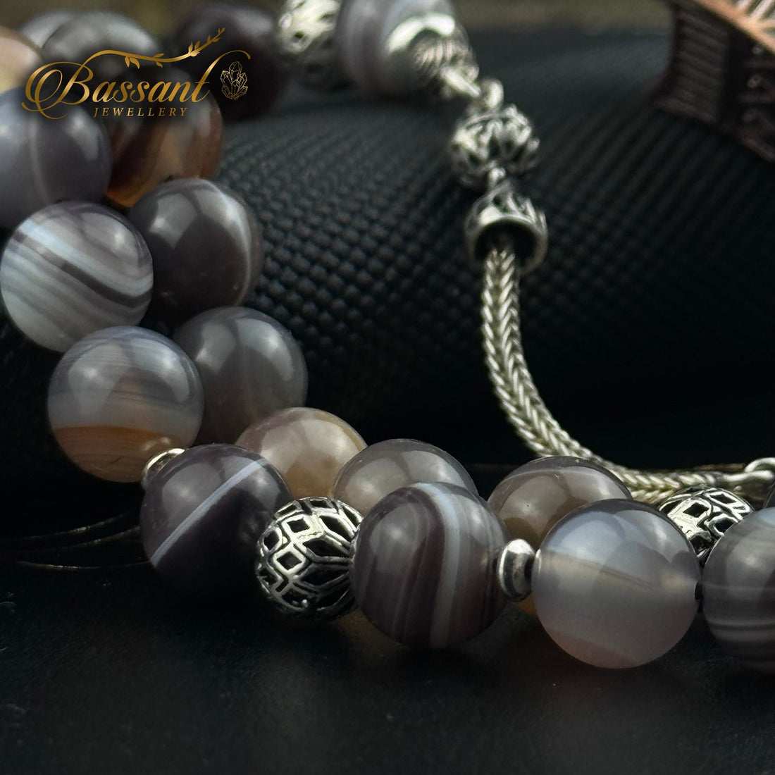 Botswana Agate Rosary