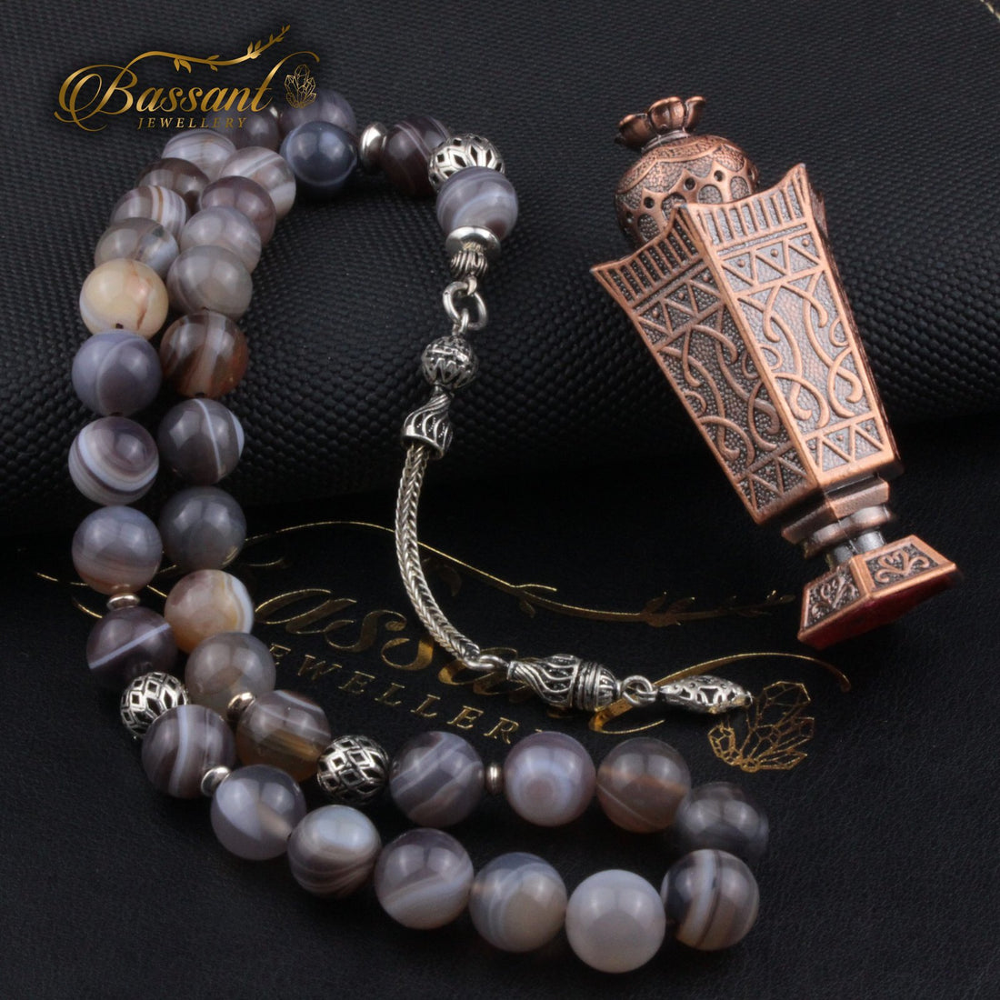 Botswana Agate Rosary