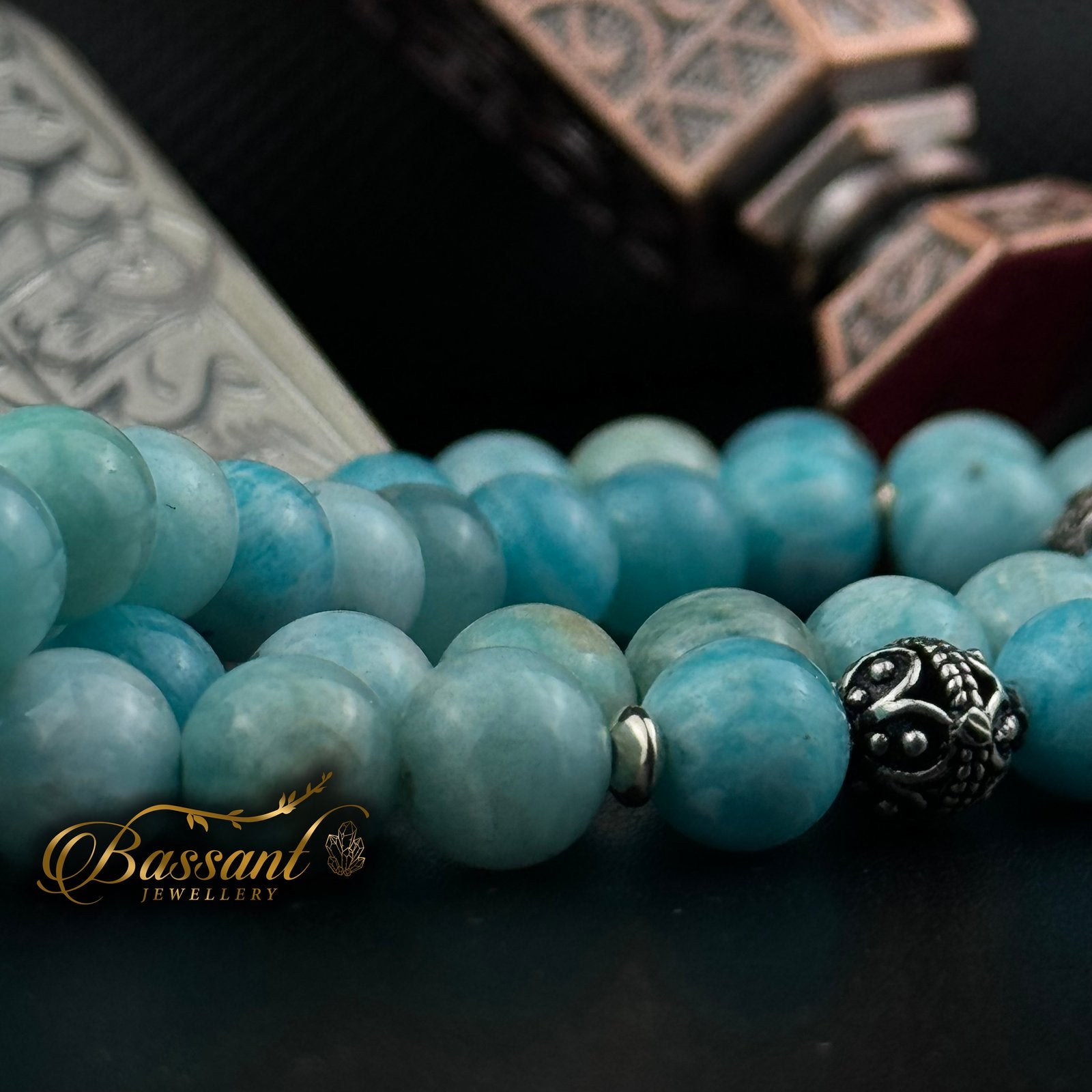 Larimar Rosary - Bassant Jewellery