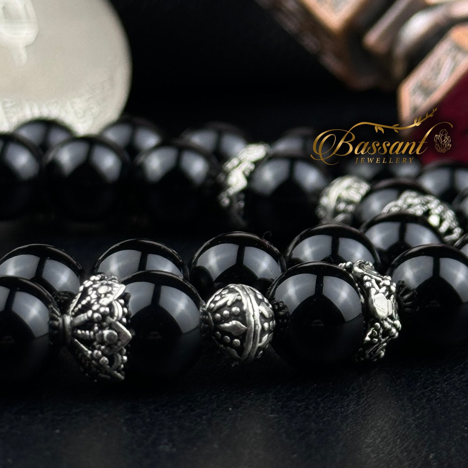 Black Agate - Onyx Rosary - Bassant Jewellery