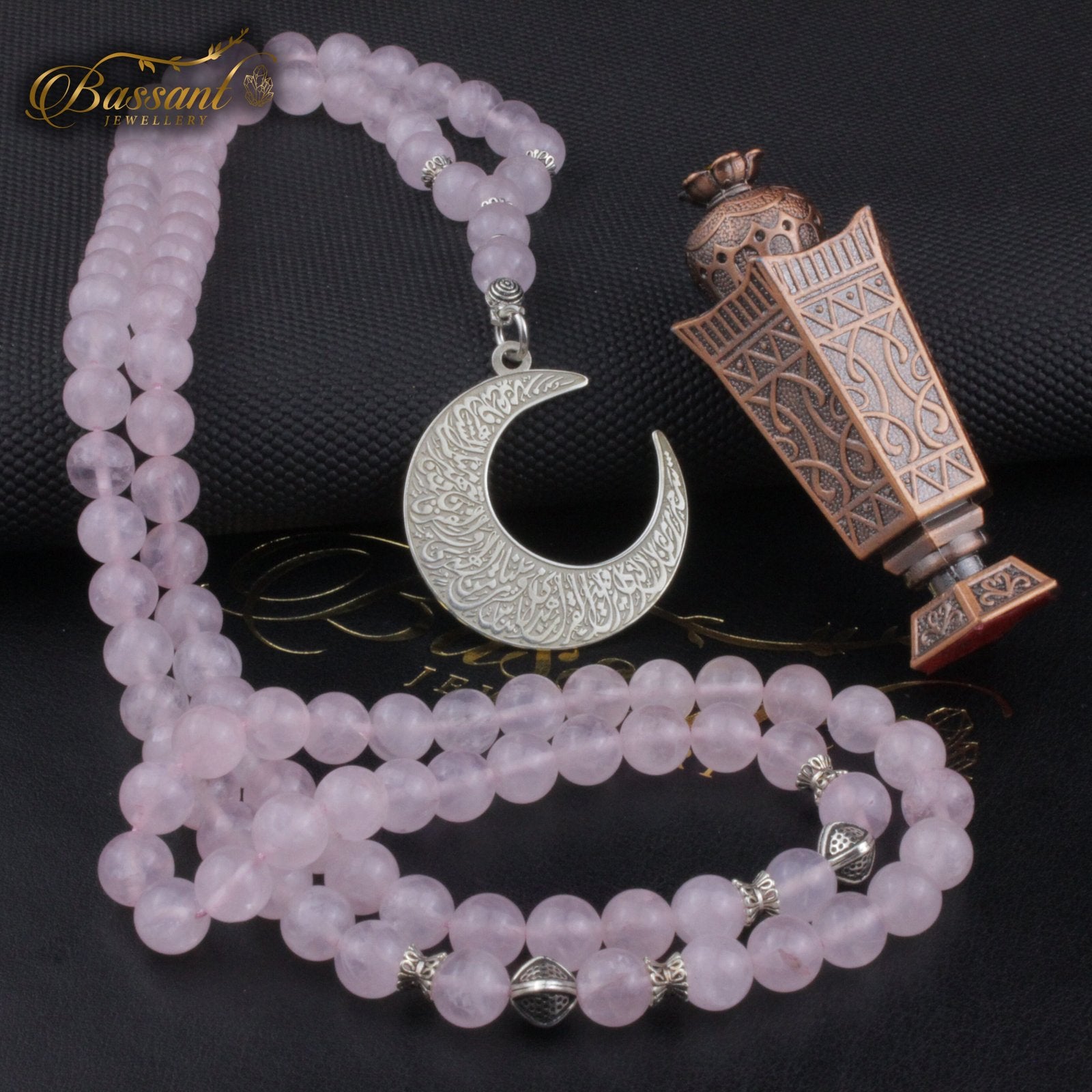 Rose Quartz Rosary - Bassant Jewellery