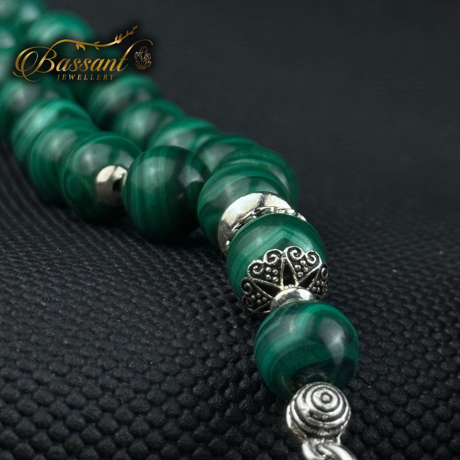 Malachite Rosary - Bassant Jewellery