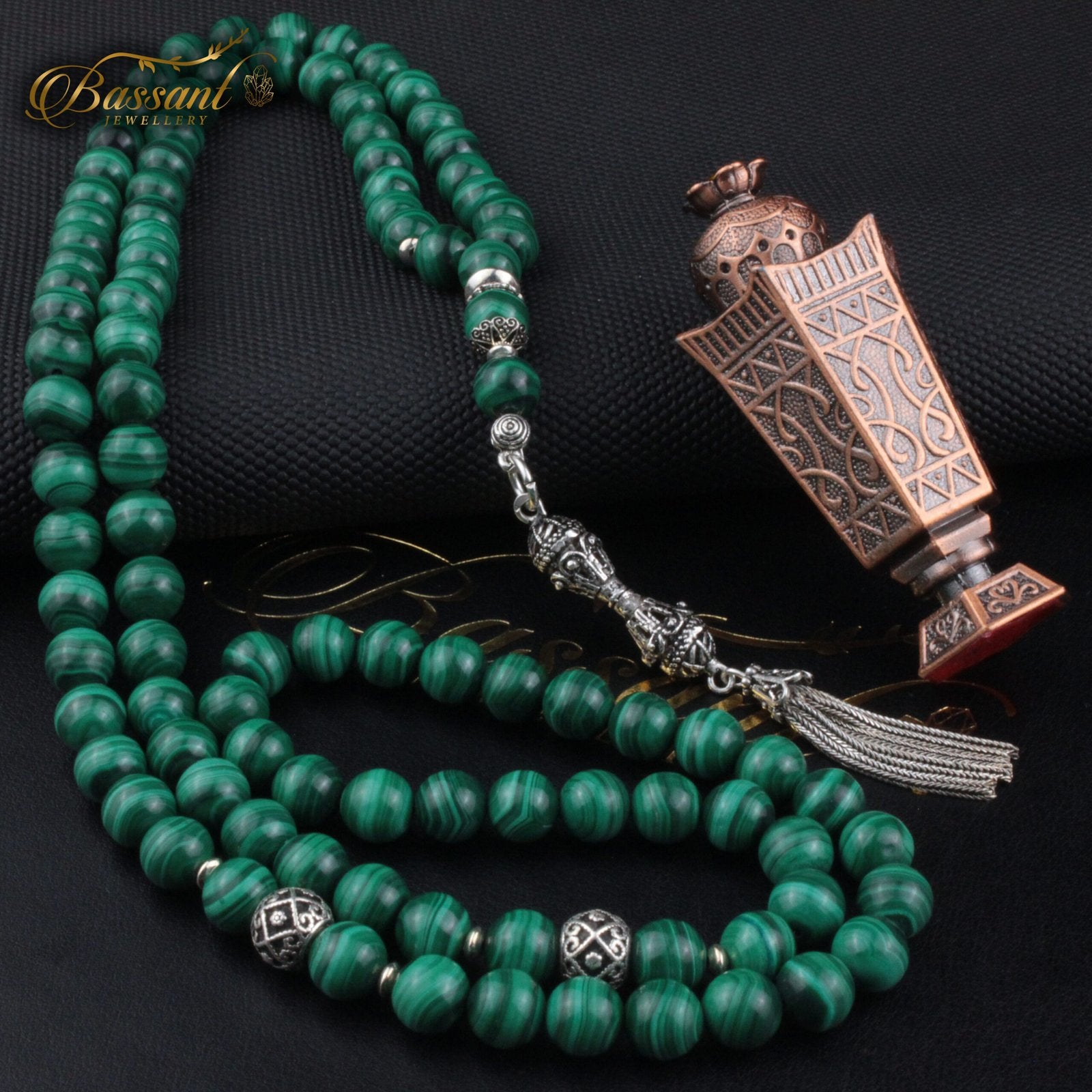 Malachite Rosary - Bassant Jewellery