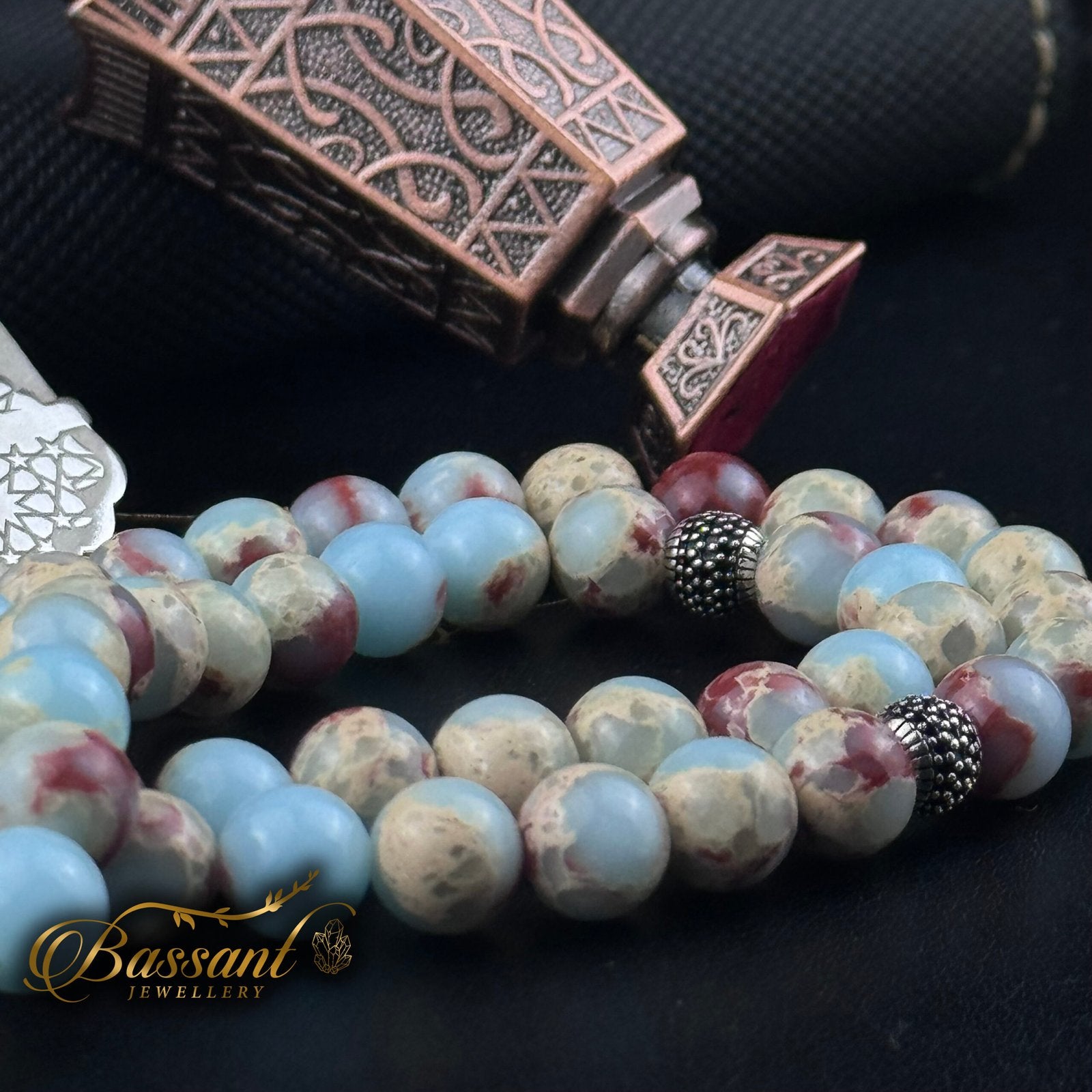 Imperial Jasper Rosary - Bassant Jewellery