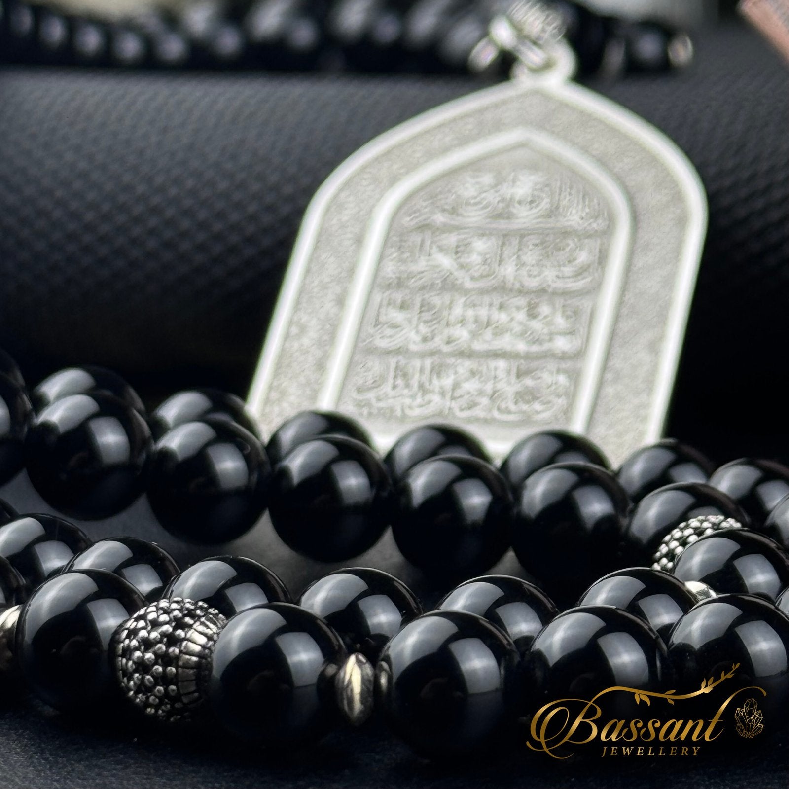 Black Agate - Onyx Rosary - Bassant Jewellery