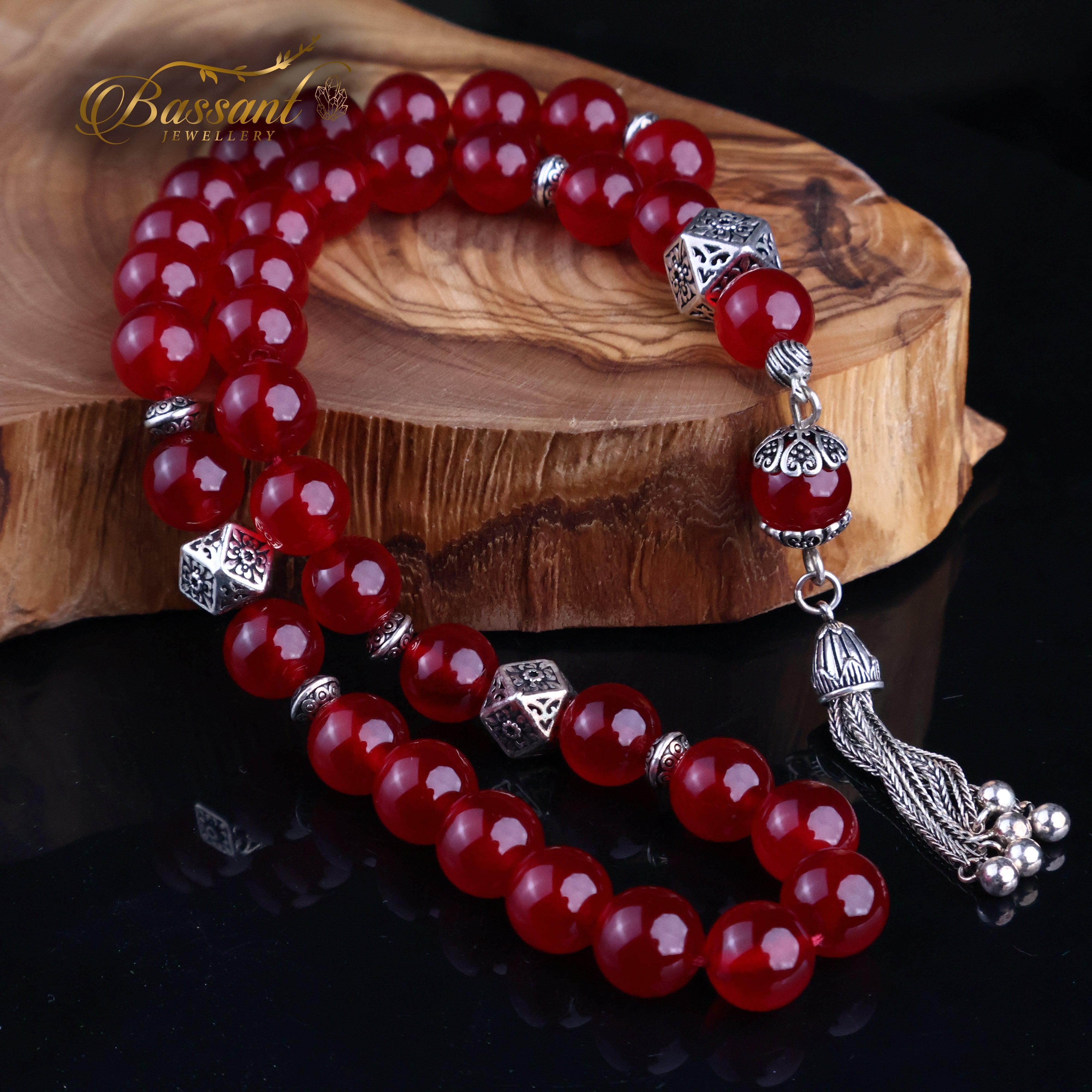 Red Agate Rosary - Bassant Jewellery