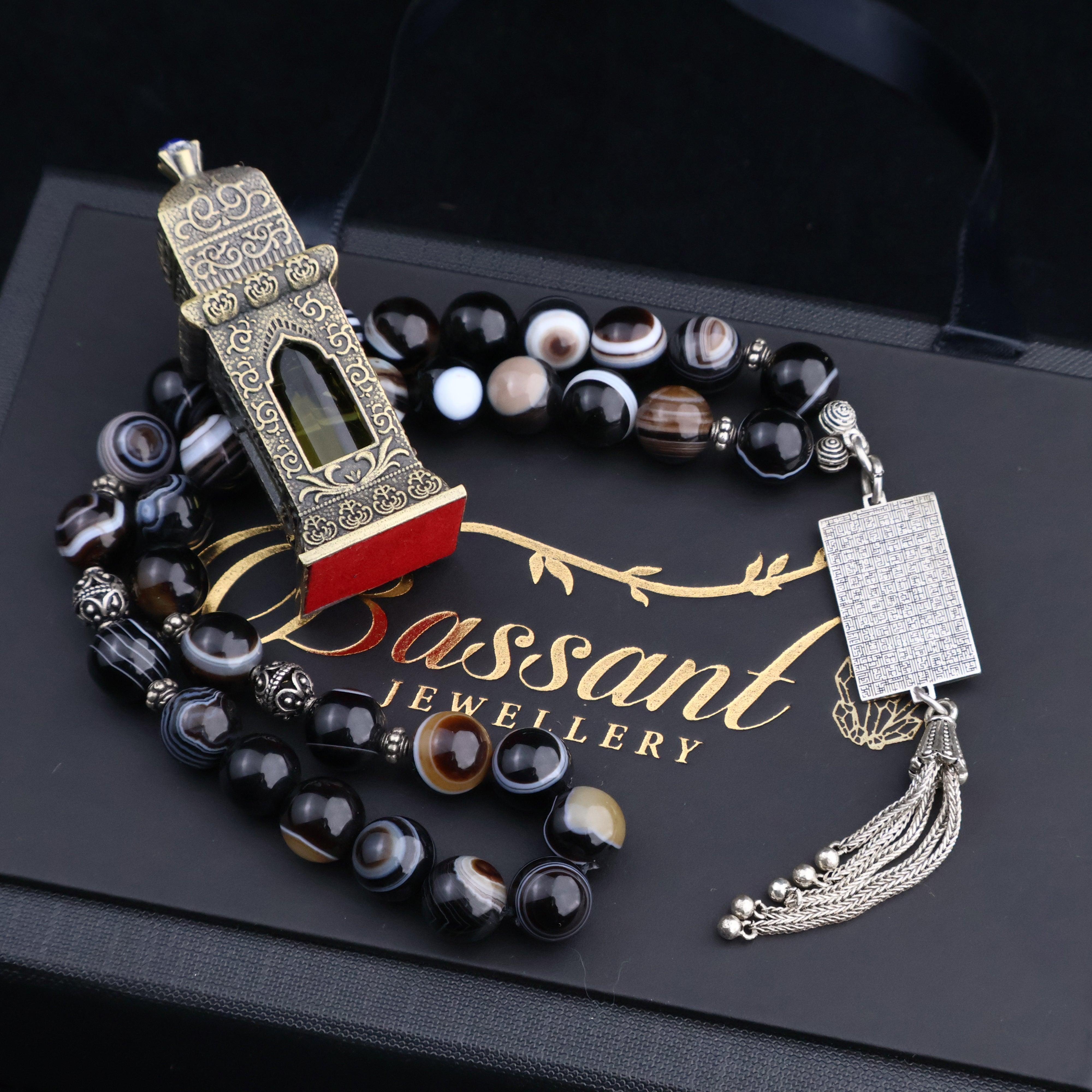 Suleiman Agate Rosary - Bassant Jewellery