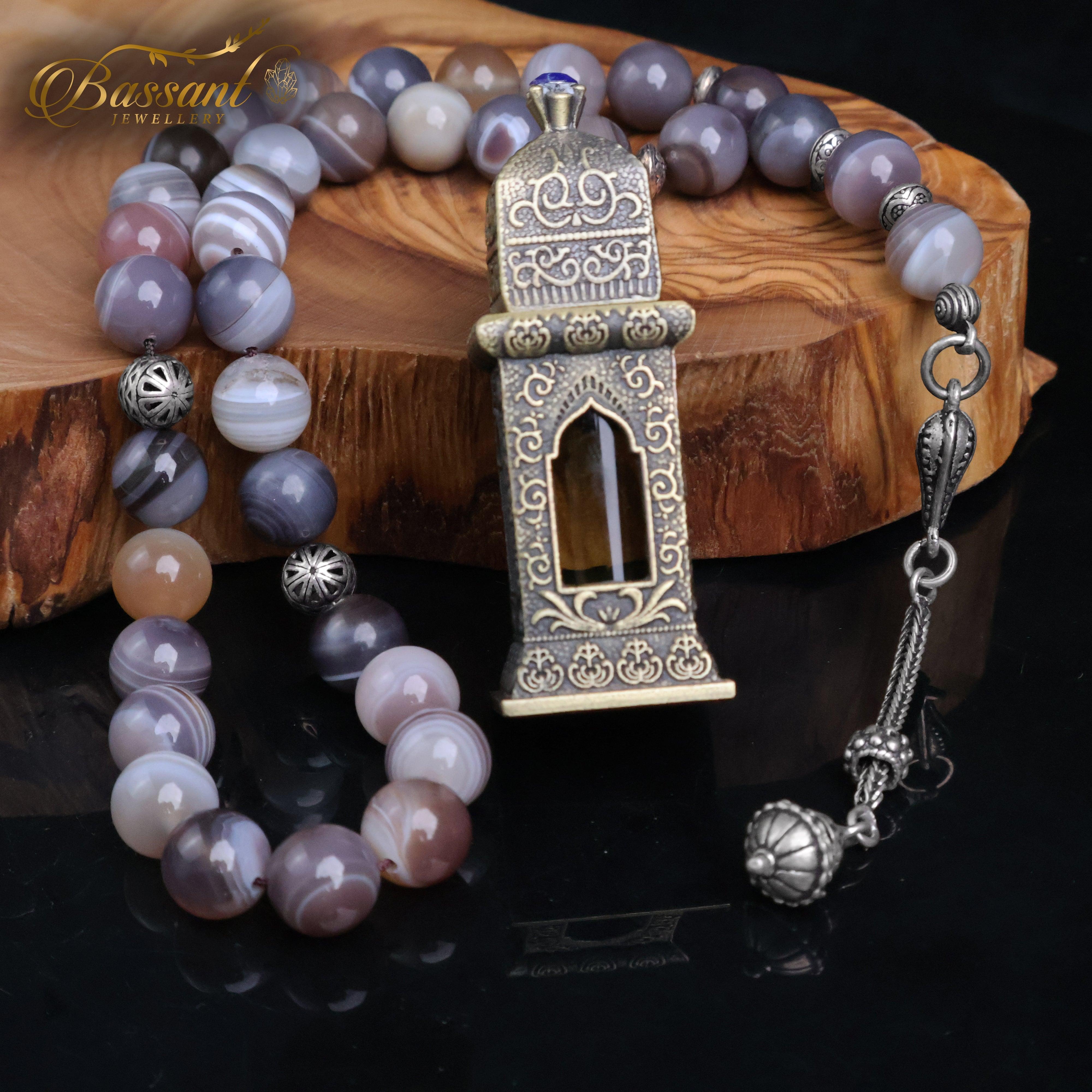 Botswana Agate Rosary - Bassant Jewellery