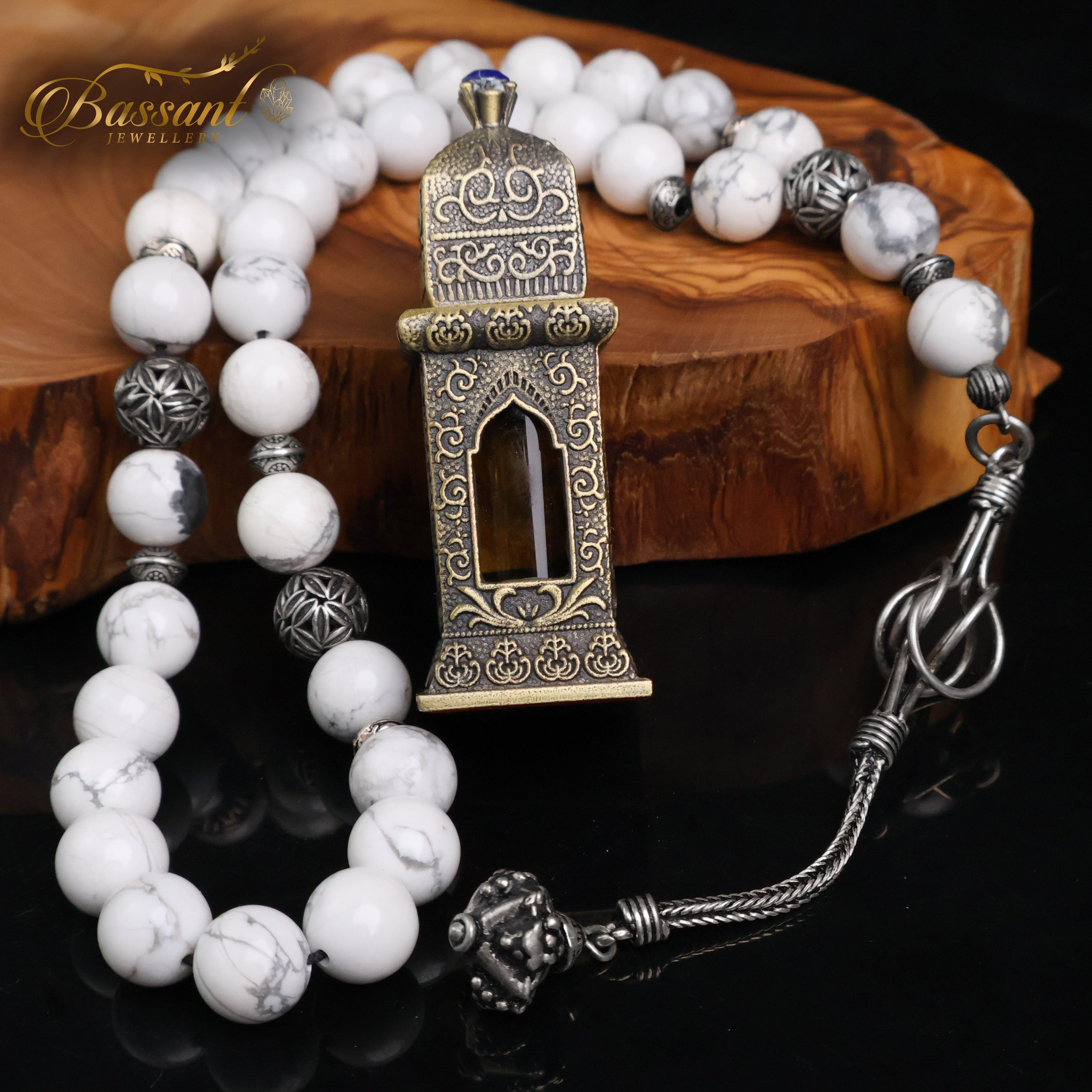 White Howlite Rosary - Bassant Jewellery