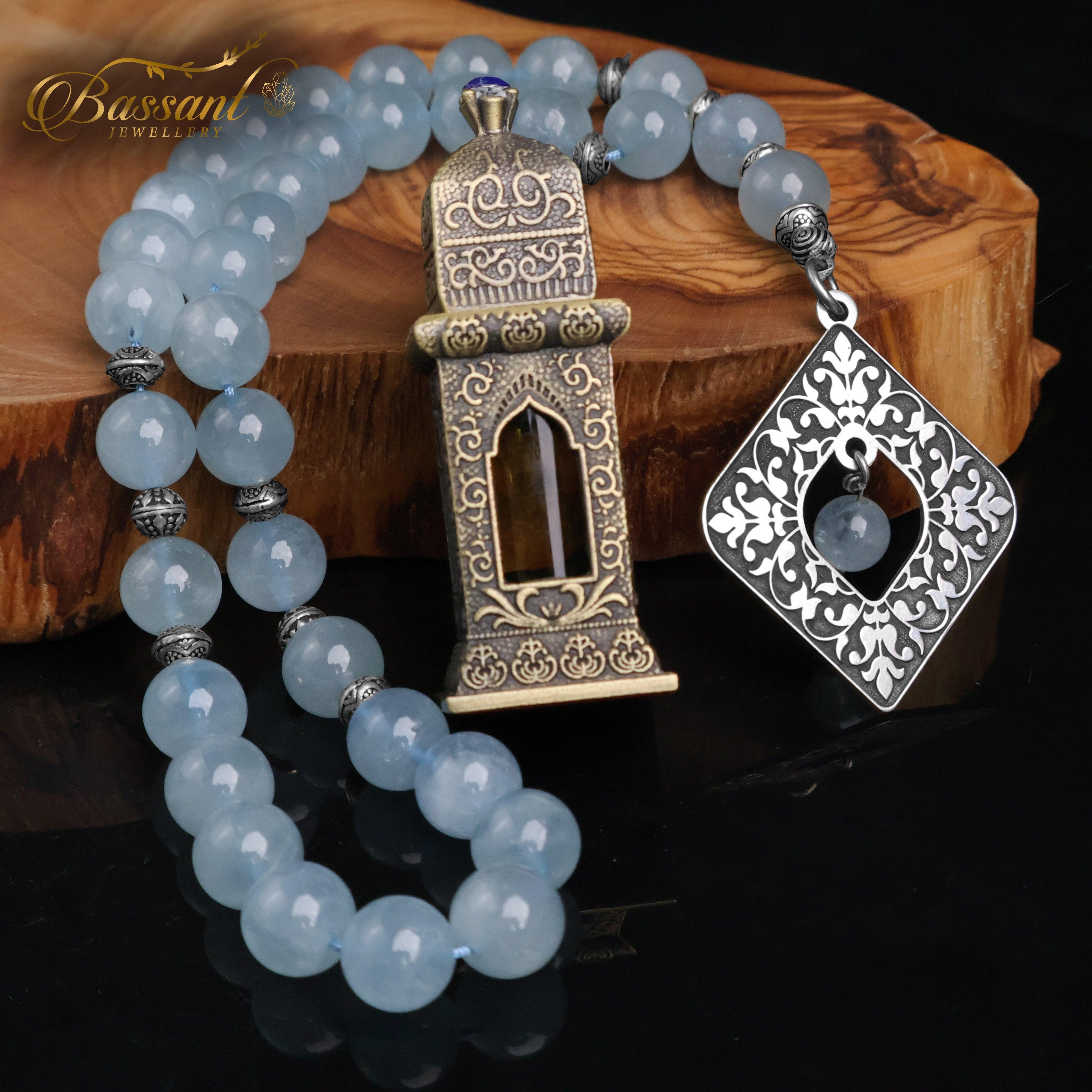 Aquamarine Rosary - Bassant Jewellery