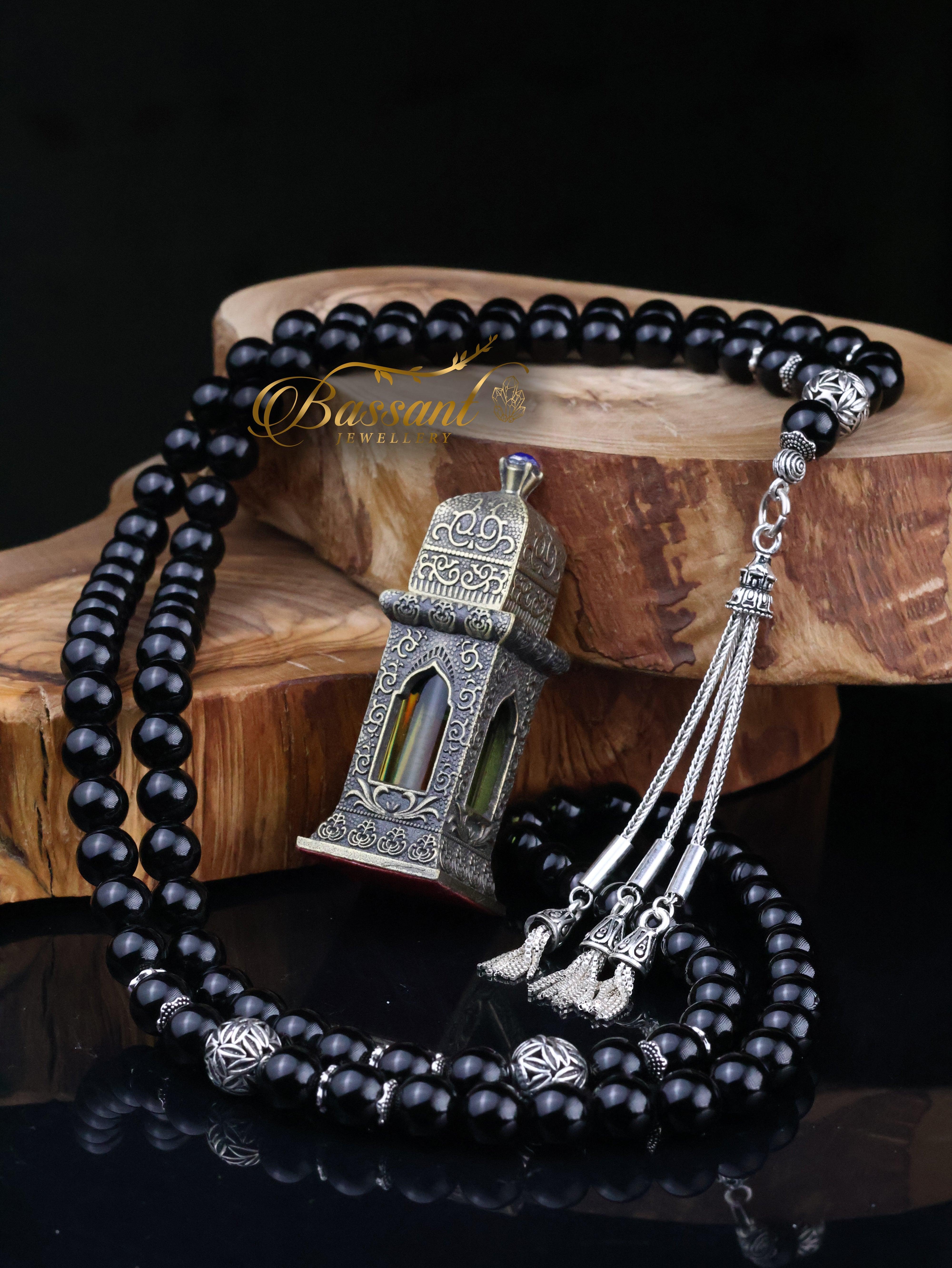 Black Agate - Onyx Rosary - Bassant Jewellery