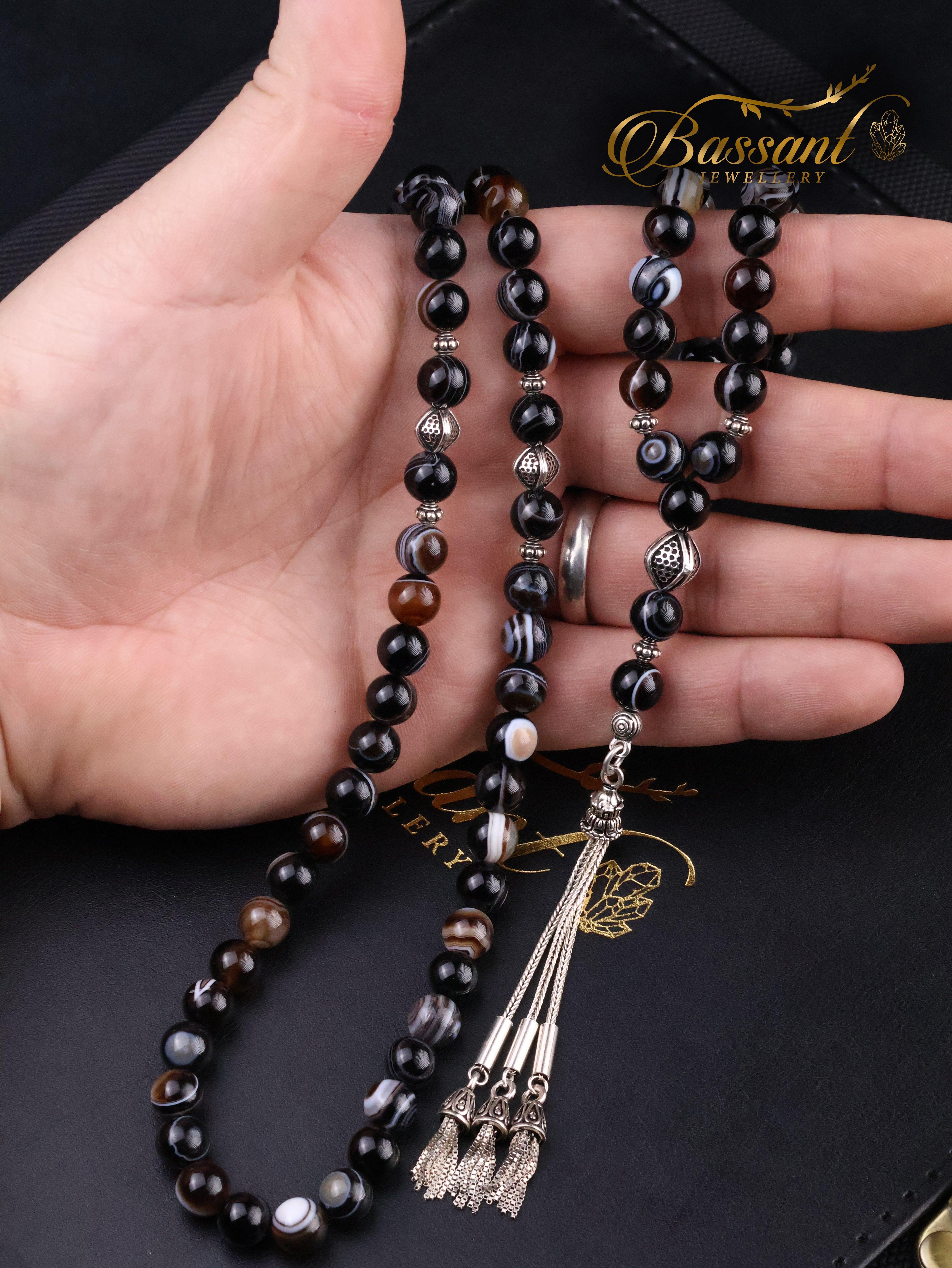 Suleiman Agate Rosary - Bassant Jewellery