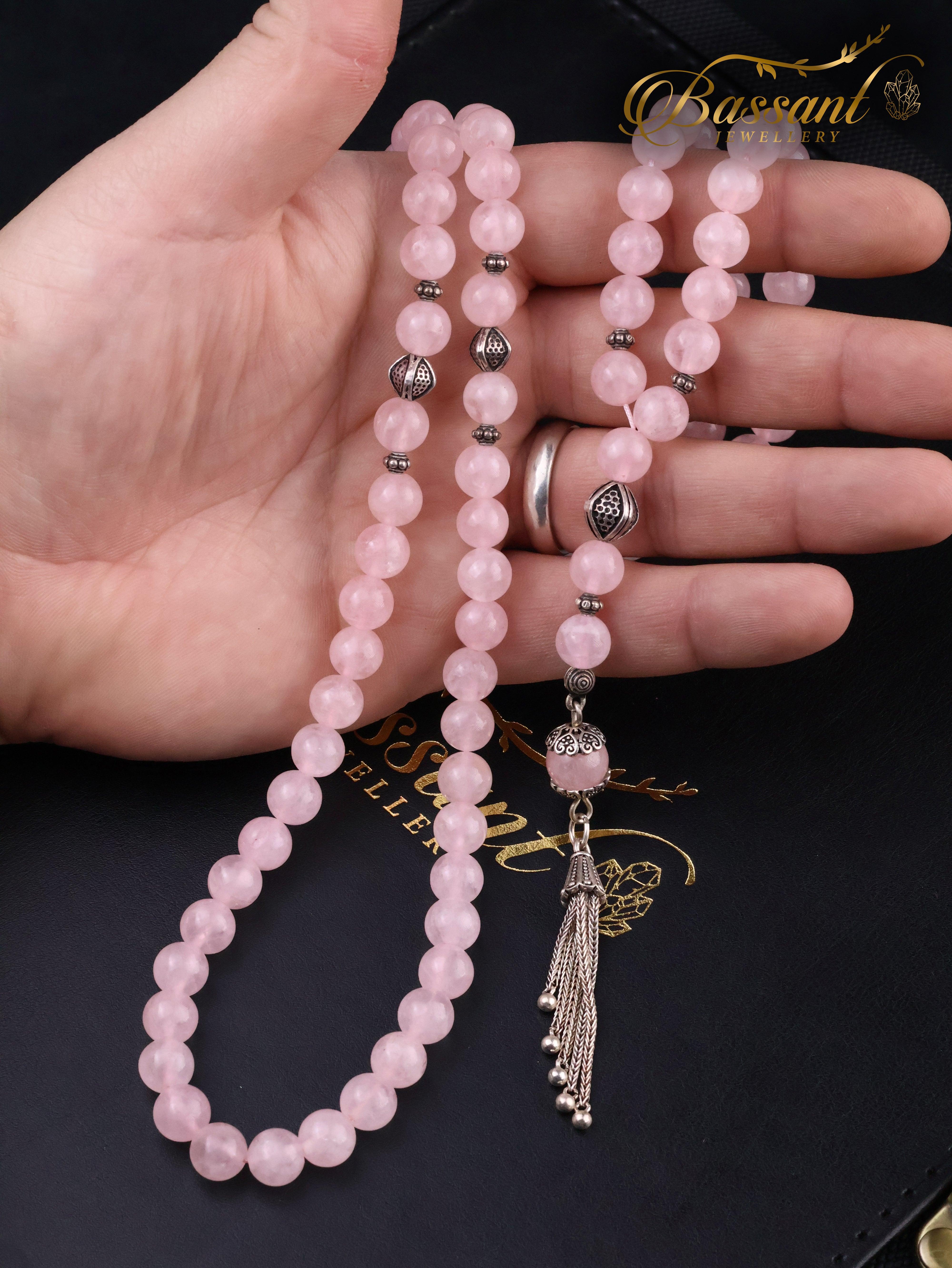 Rose Quartz Rosary - Bassant Jewellery