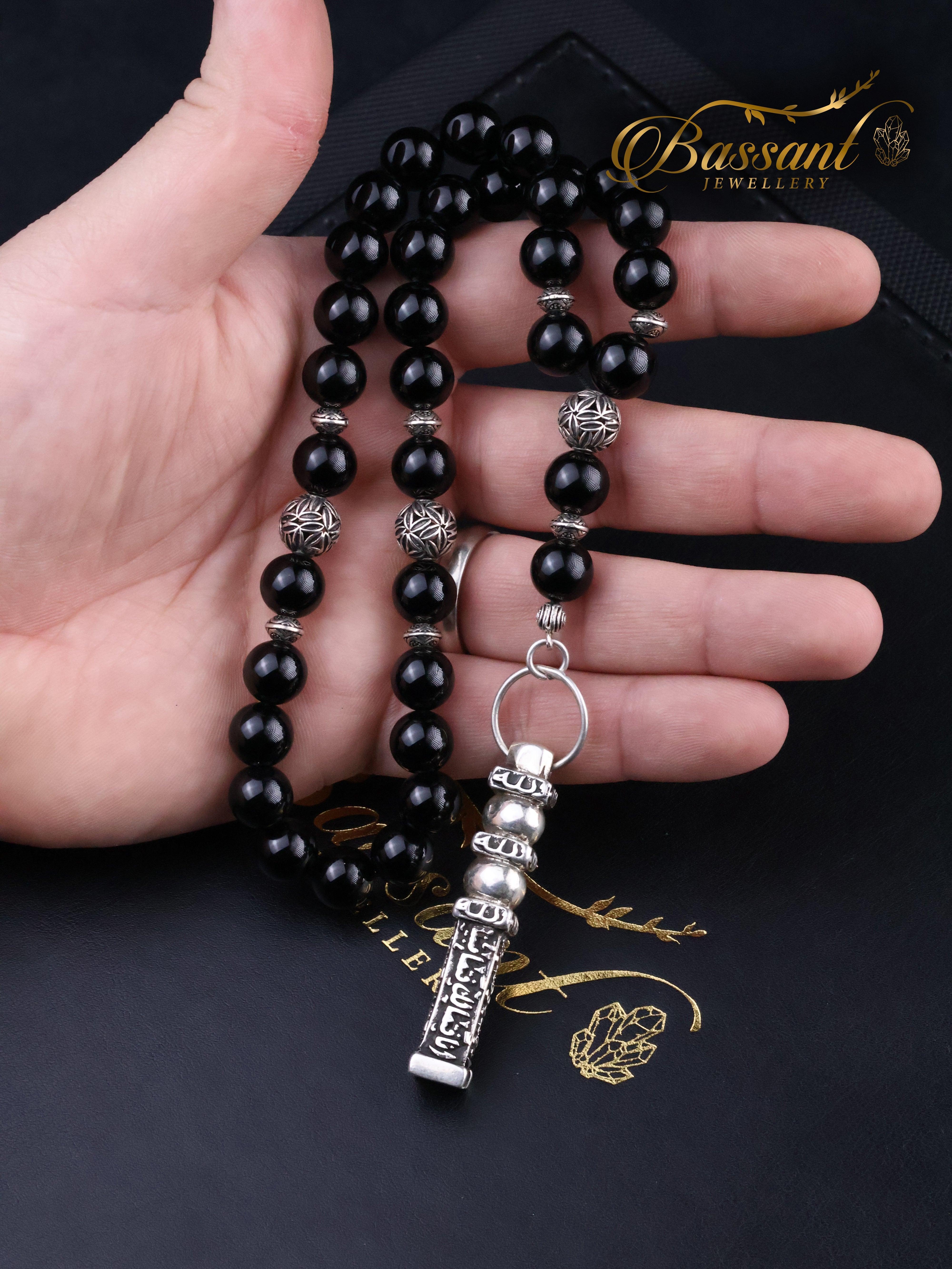 Black Agate - Onyx Rosary - Bassant Jewellery