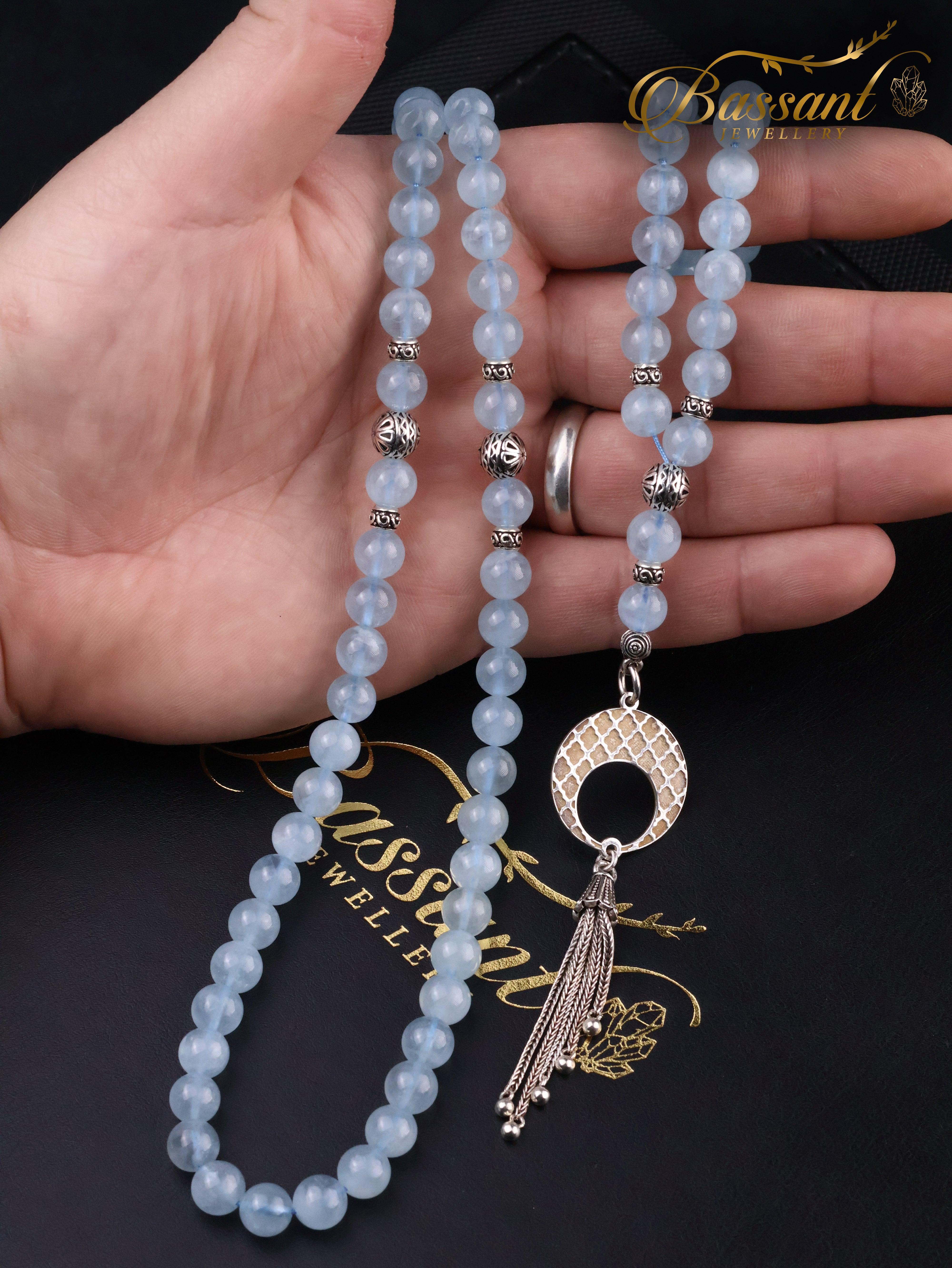 Aquamarine Rosary - Bassant Jewellery