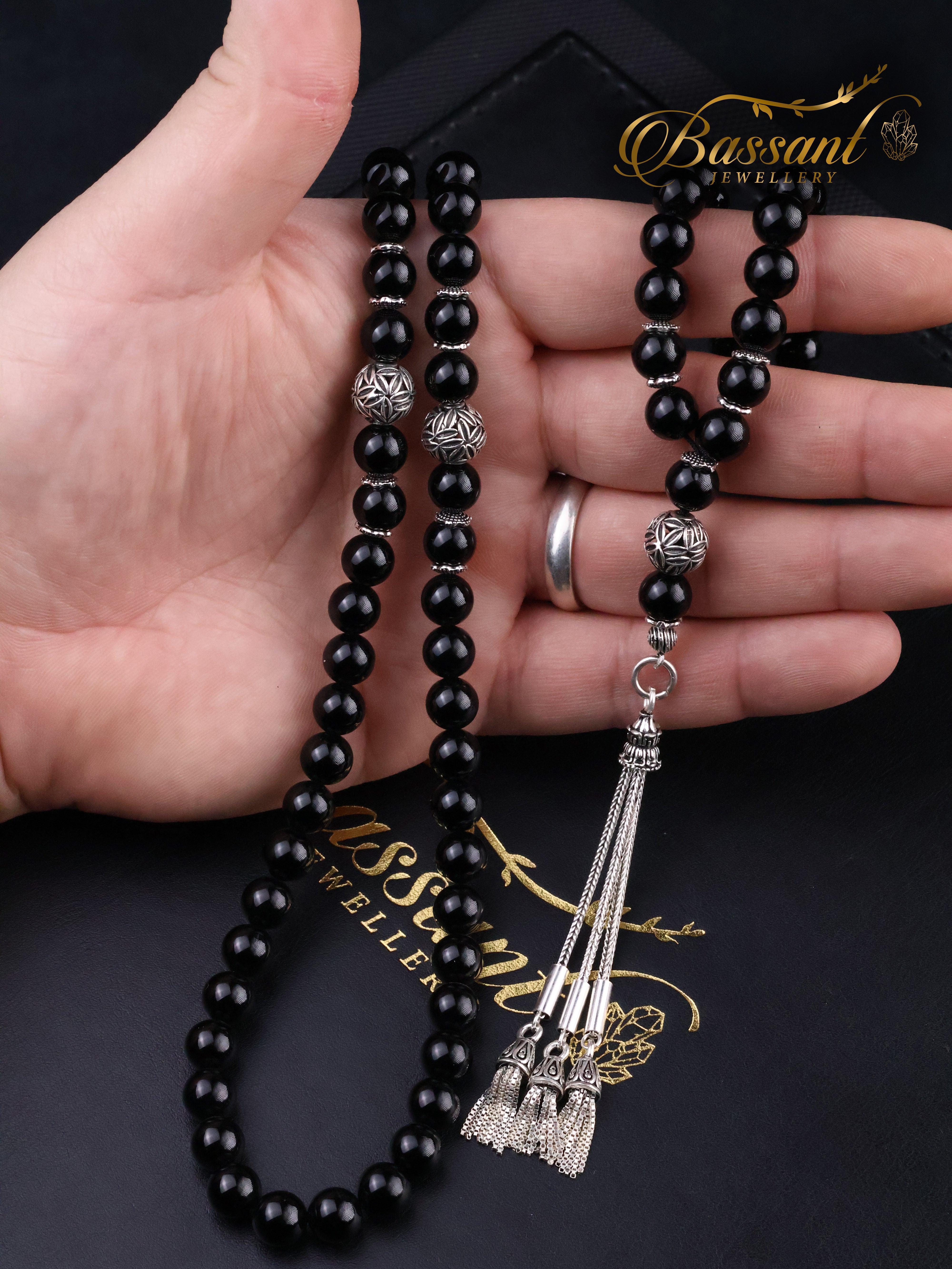 Black Agate - Onyx Rosary - Bassant Jewellery